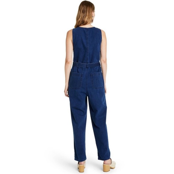 Rachel Comey Blue Denim Overalls - Picture 4 of 8